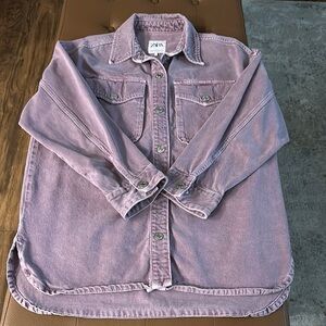Zara Purple Denim Jacket